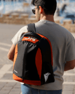 BYK Laptop Backpack 15" Hardshell Shockproof & Waterproofs - Black & Orange - Image 