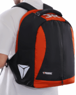 BYK Laptop Backpack 15" Hardshell Shockproof & Waterproofs - Black & Orange - Image 