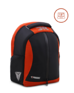 Laptop Bag 13 Inch Hard Shell Waterproof Shockproof - Black & Orange - Image 