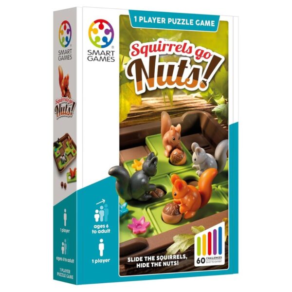 Smart Games Squirrels Go Nuts Magnetic Travel Game