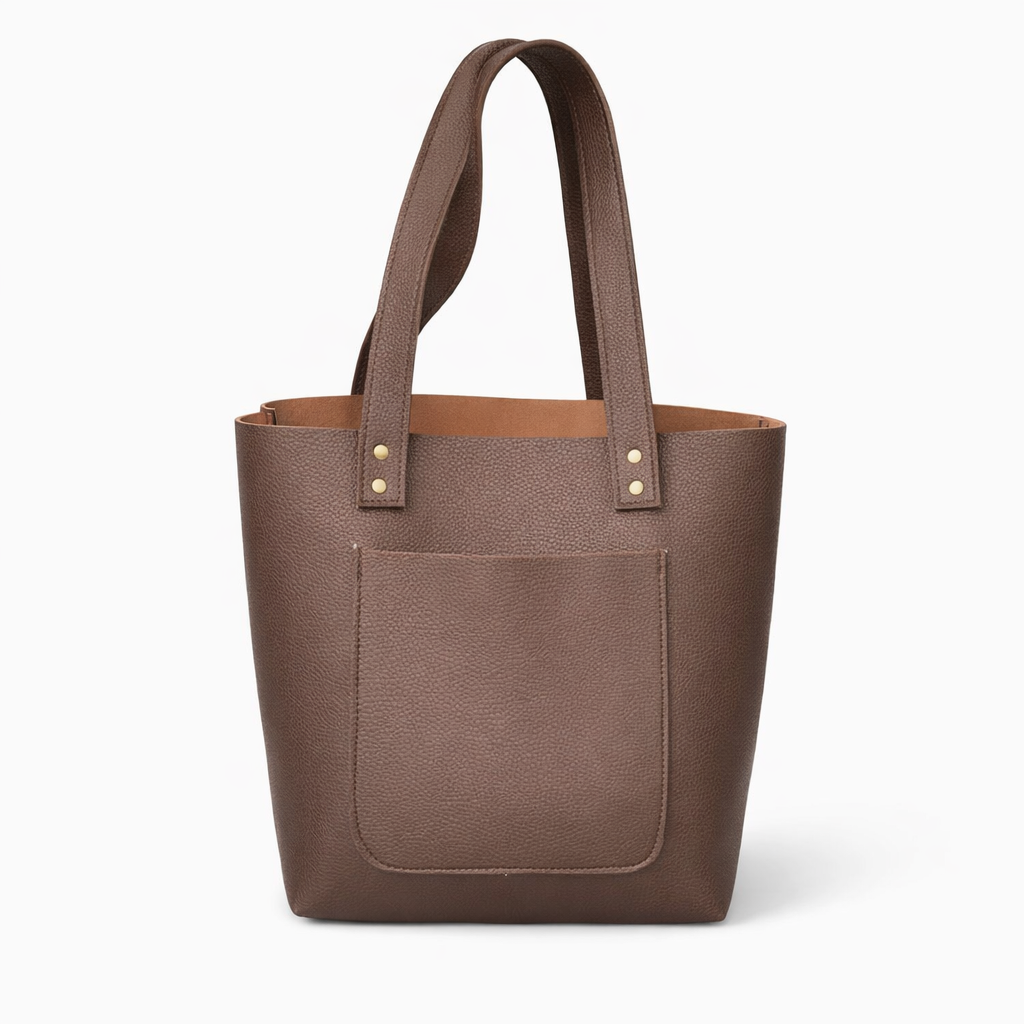 76453b11-533d-4d63-8790-59fbc4a55f59 Premium City Tote: Choco Brown
