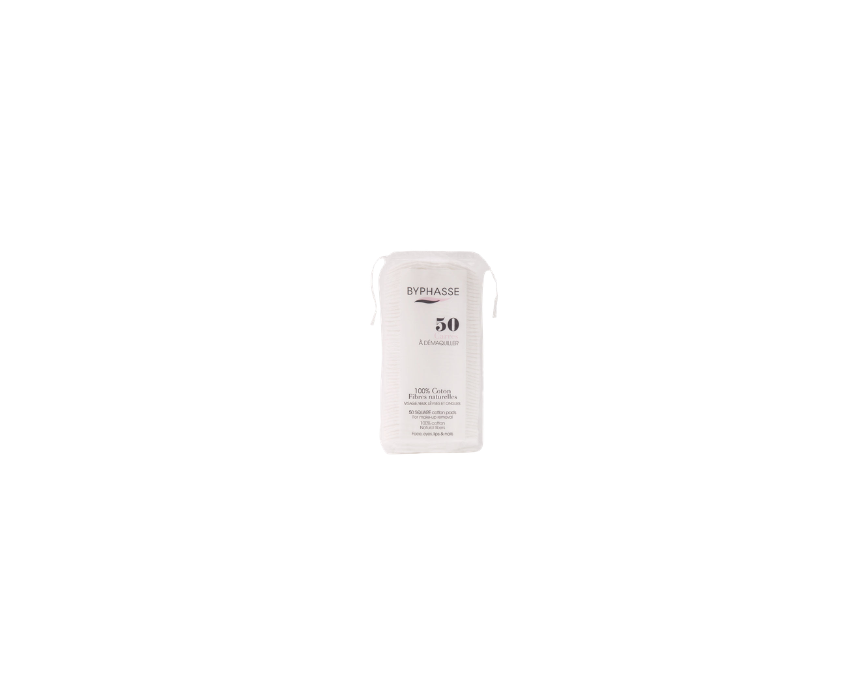 771 Square Cotton Pads Byphasse - Image 1