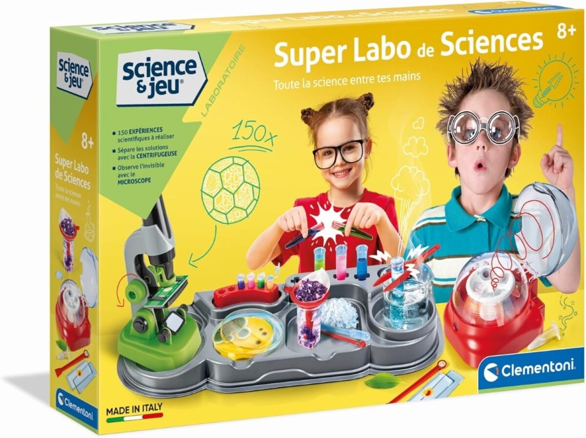 811e4L6xH7L._AC_SL1500 Clementoni Science & Play - Super Science Lab French