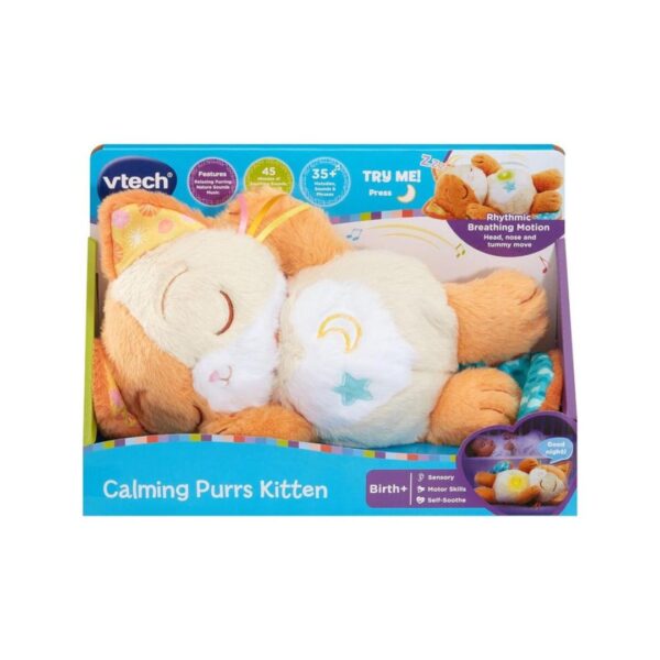 VTech Calming Purrs Kitten (Soothing Animated Bedtime Plush)