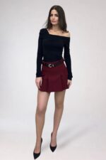 Skye Skort in Burgundy - Image 