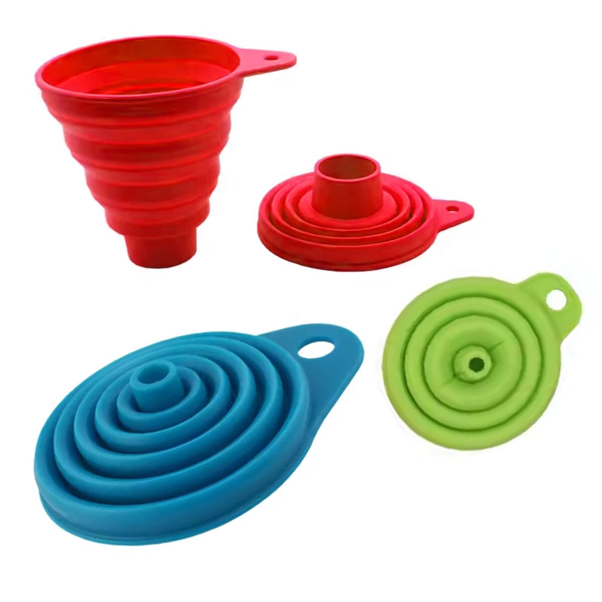 8_0cbb43f0-44de-46c5-8b6b-7070e848e588.jpg BPA-Free Silicone Collapsible Funnel Set of 3 Pieces - Image 1