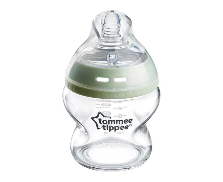 9 Tommee Tippee Closer To Nature Glass Feeding Bottle Slow Flow - Image 1