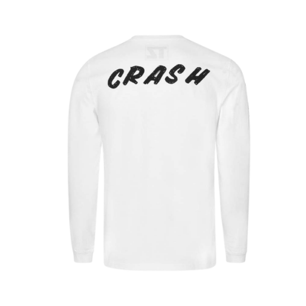 White Slogan Long Sleeve TShirt