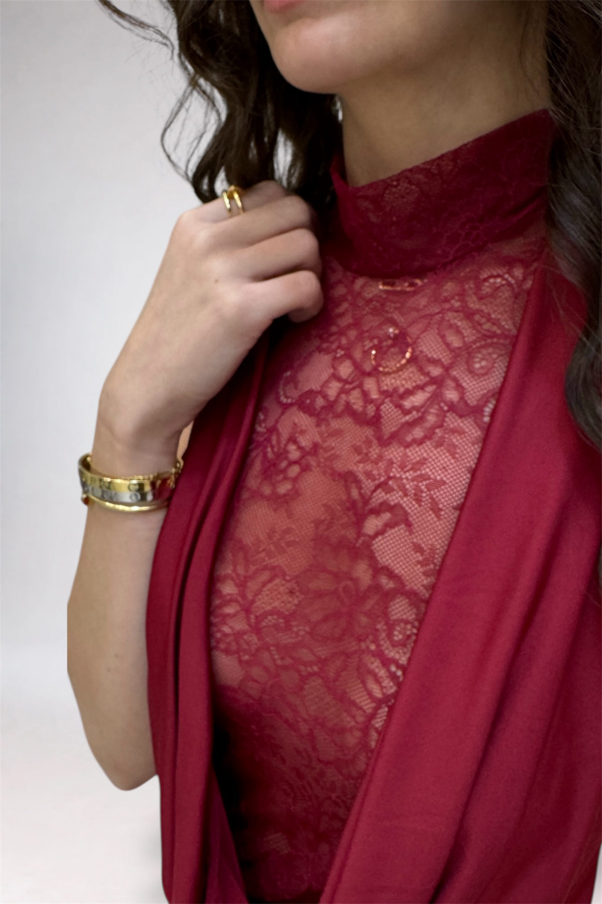 Amore Dress in Burgundy - Image 