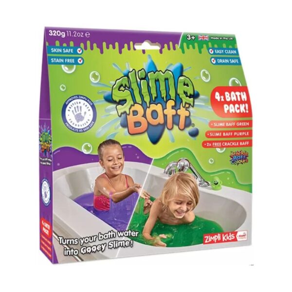 Zimpli Kids Slime Baff-Purple &Green Duo Pack