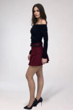 Skye Skort in Burgundy - Image 