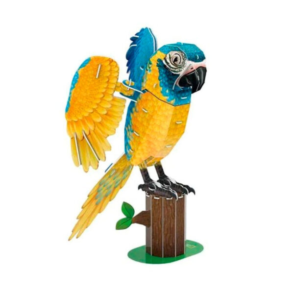 Cubic Fun National Geographic 3D Puzzle Blue Throated Macaw (94 Pieces)