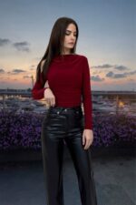 Leather Pants in Black - Image 