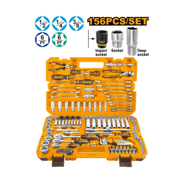156 Piece Combination Tool Set INGCO