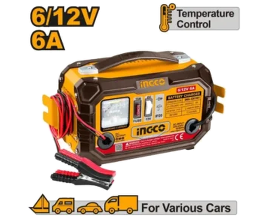 INGCO_Car_Battery_Charger_860x700 Car Battery Charger INGCO 6A - Image 1
