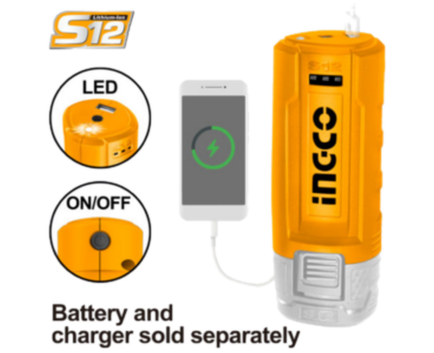 INGCO_USB_A_Charger_860x700 USB A Charger INGCO 12V - Image 1