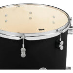 PDP Concept Maple 5-Piece Shell Pack 22", Satin Black, Chrome Hardware - Image 