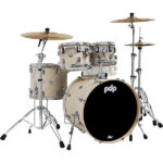 PDP Concept Maple 4-Piece Shell Pack 20", Twisted Ivory, Chrome Hardware