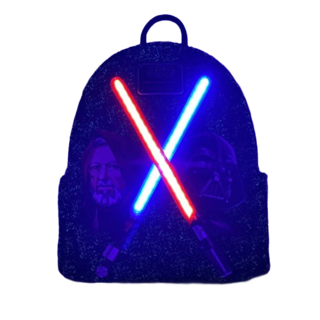 LF-STBK0383 Star Wars Lightsaber Light Up Glow in the Dark Backpack