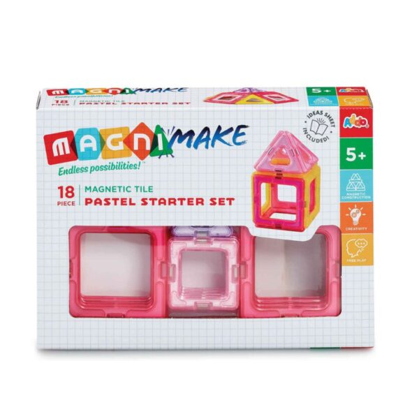 Magnimake 18 Piece Pastel Starter Set