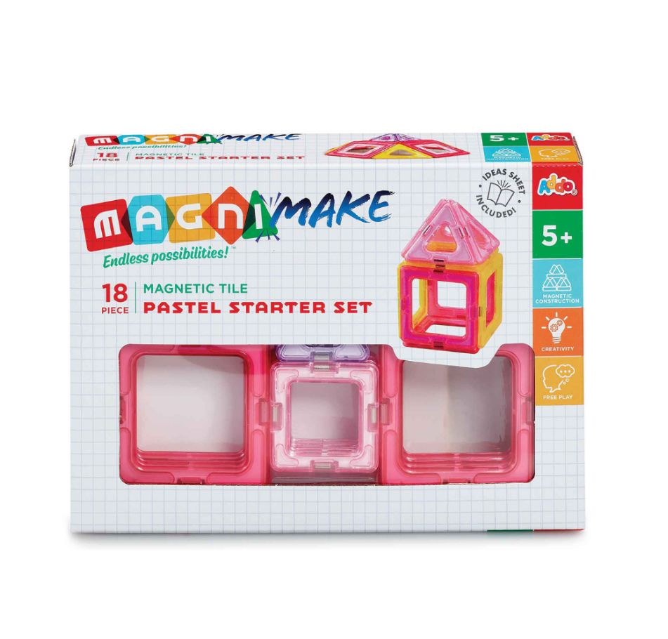 Magnimake18PiecePastelStarterSet Magnimake 18 Piece Pastel Starter Set