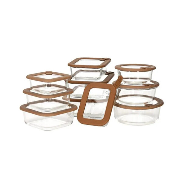 24‑Piece Glass Storage Set (12 Containers & Matching Lids)
