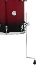 PDP Concept Maple 5-Piece Shell Pack 22", Red-to-Black Fade, Chrome Hardware - Image 