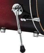 PDP Concept Maple 5-Piece Shell Pack 22", Red-to-Black Fade, Chrome Hardware - Image 