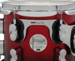 PDP Concept Maple 5-Piece Shell Pack 22", Red-to-Black Fade, Chrome Hardware - Image 
