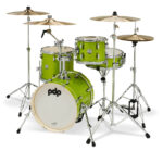 PDP New Yorker 4-Piece Shell Pack 16", Electric Green Sparkle, Chrome Hardware - Image 
