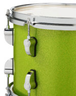 PDP New Yorker 4-Piece Shell Pack 16", Electric Green Sparkle, Chrome Hardware - Image 