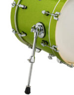 PDP New Yorker 4-Piece Shell Pack 16", Electric Green Sparkle, Chrome Hardware - Image 