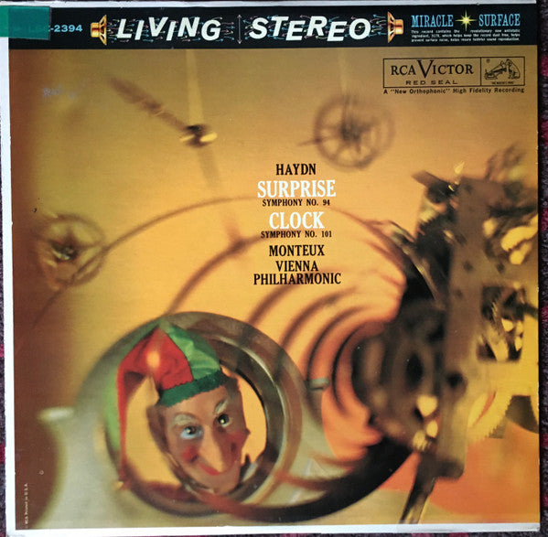 Haydn Symphonies No. 94 “Surprise” & No. 101 “Clock” Monteux & Vienna Philharmonic 12" Vinyl