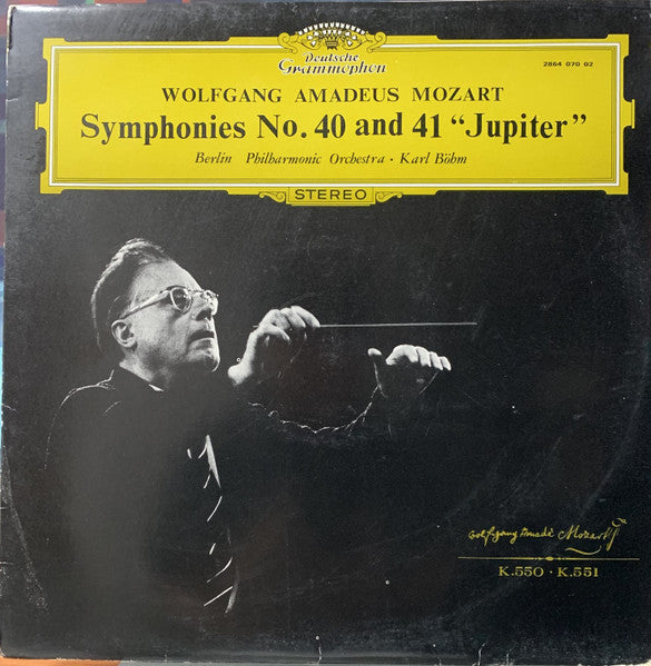 Mozart Symphonies Nos. 40 & 41 “Jupiter” Böhm & Berlin Philharmonic 12" Vinyl