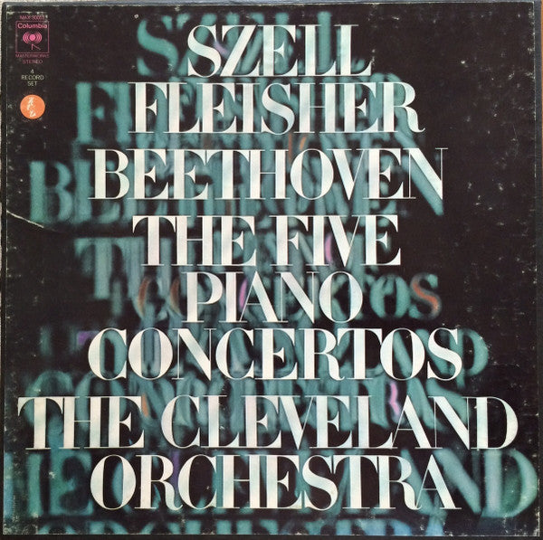 Beethoven The 5 Piano Concertos Fleisher, Szell & Cleveland Orchestra 4×12" Vinyl Box Set