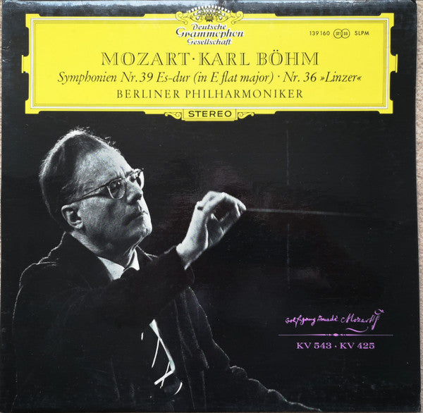 Karl Böhm & Berliner Philharmoniker – Mozart Symphonien No. 39 & No. 36 Linzer 12" Vinyl