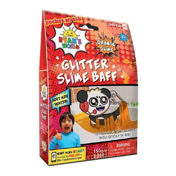 Ryan's World Glitter Slime Baff - Sparkling Orange