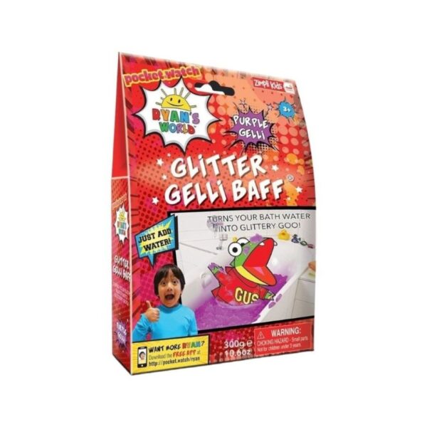 Ryan's World Glitter Gelli Baff -Shimmering Purple