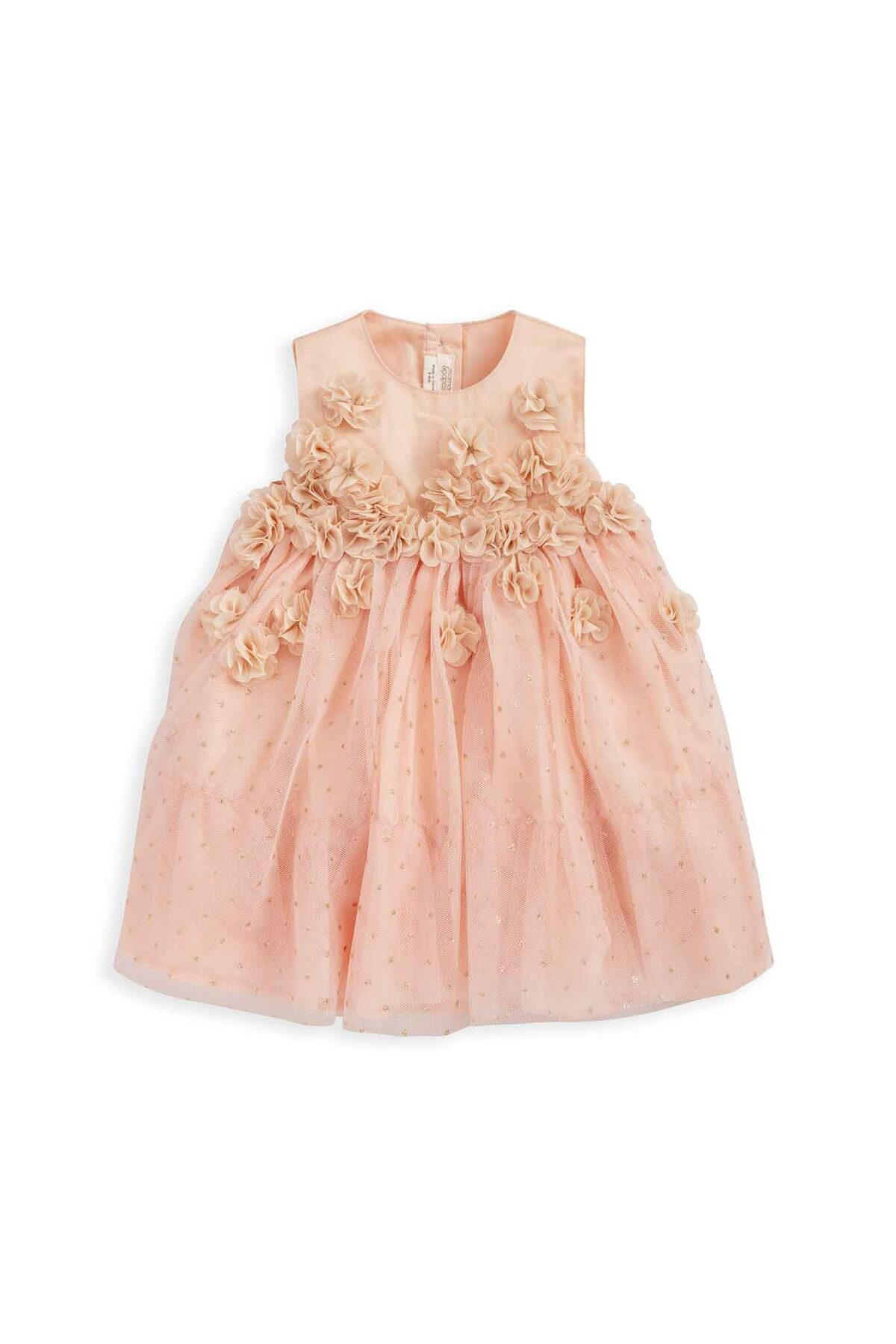 Pink 3D Flower Dress
