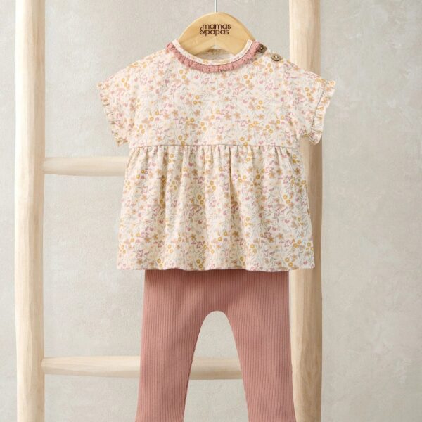 Ditsy T-Shirt & Leggings Outfit Set