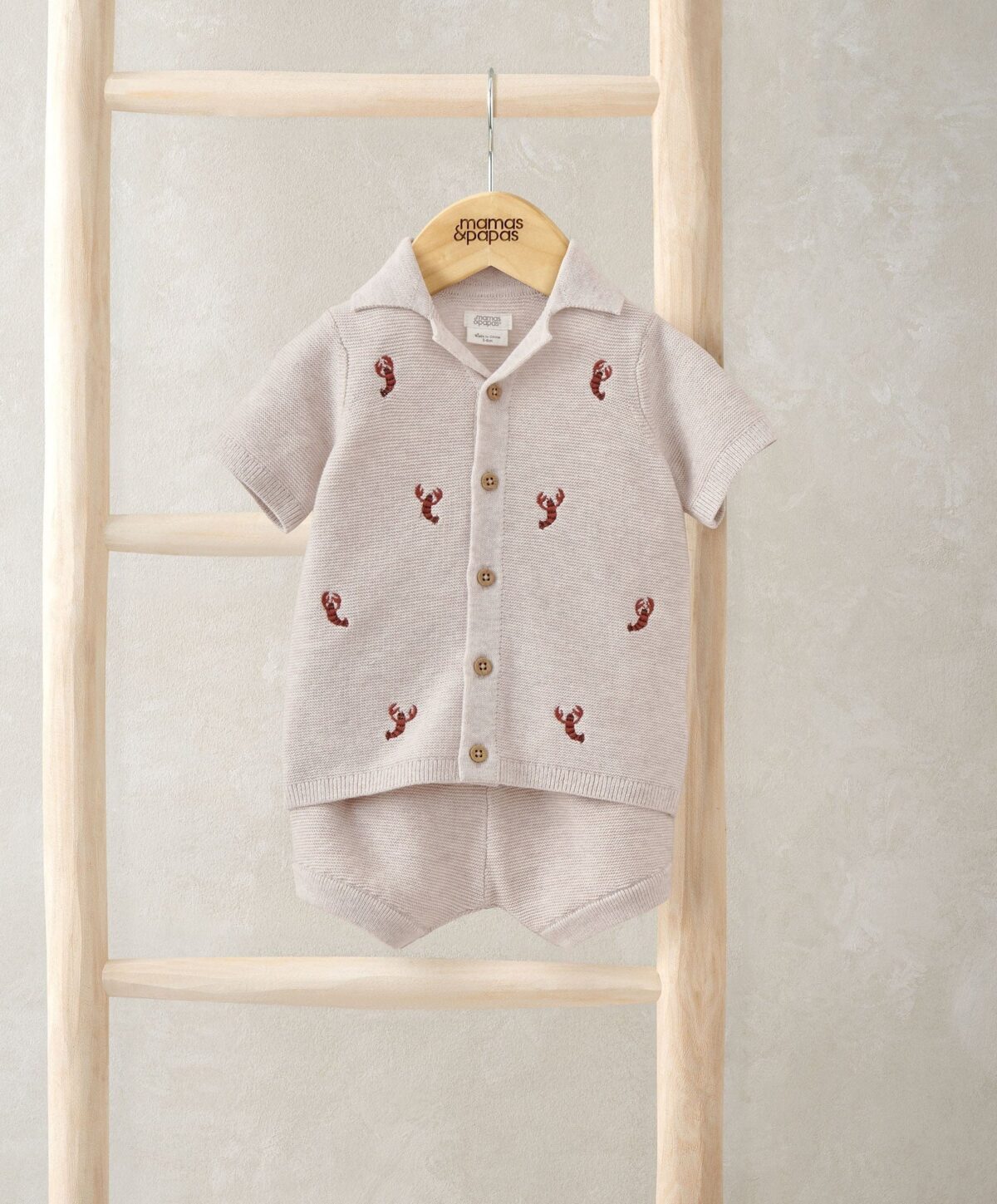 S42LN2RB2_68943ded-e47a-4151-8b22-2ac91dc923b8 Knitted Lobster Shirt & Shorts