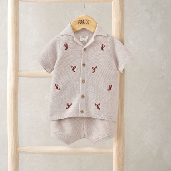 Knitted Lobster Shirt & Shorts