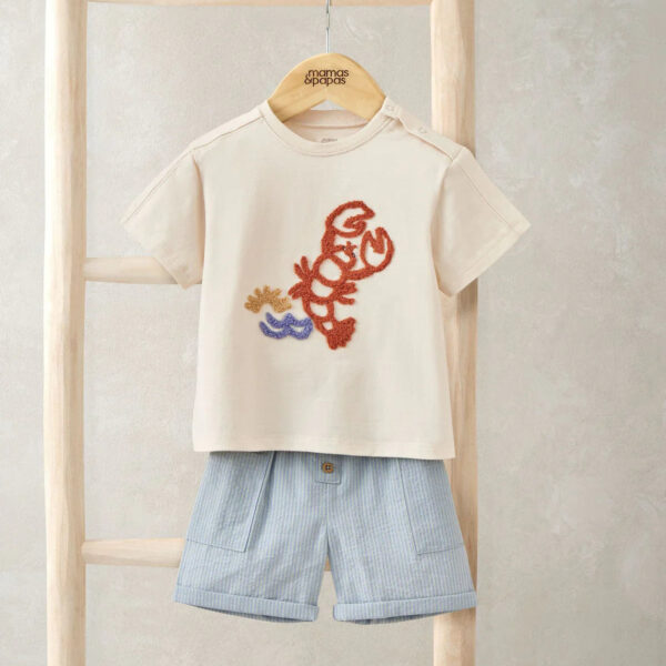 Lobster T-Shirt & Shorts Outfit Set