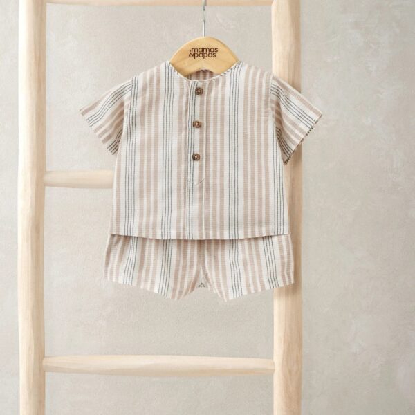 Woven Top & Shorts Outfit Set