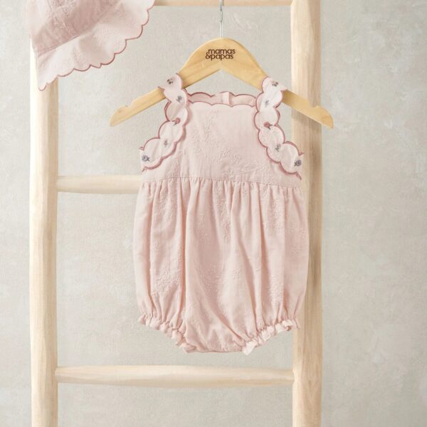 French Pink Romper & Sun Hat