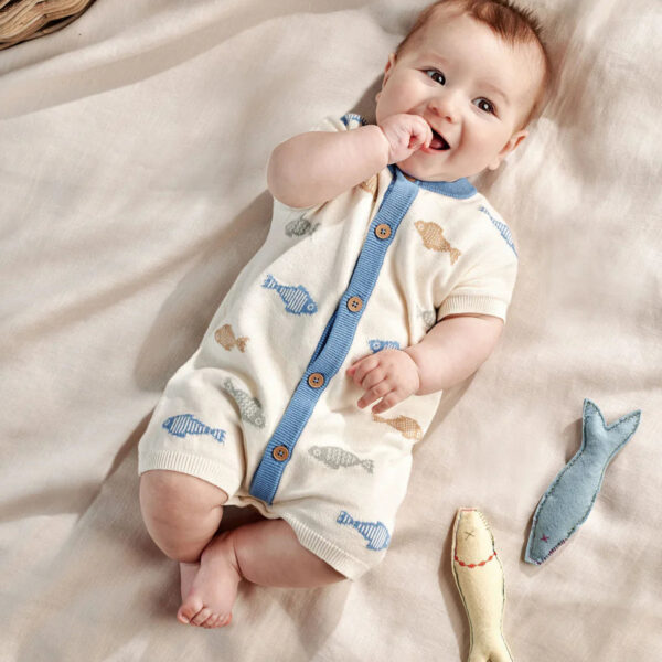 Knitted Cream Romper