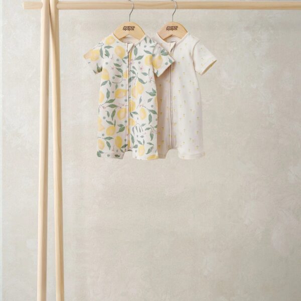 Lemon Rompers (Pack of 2)