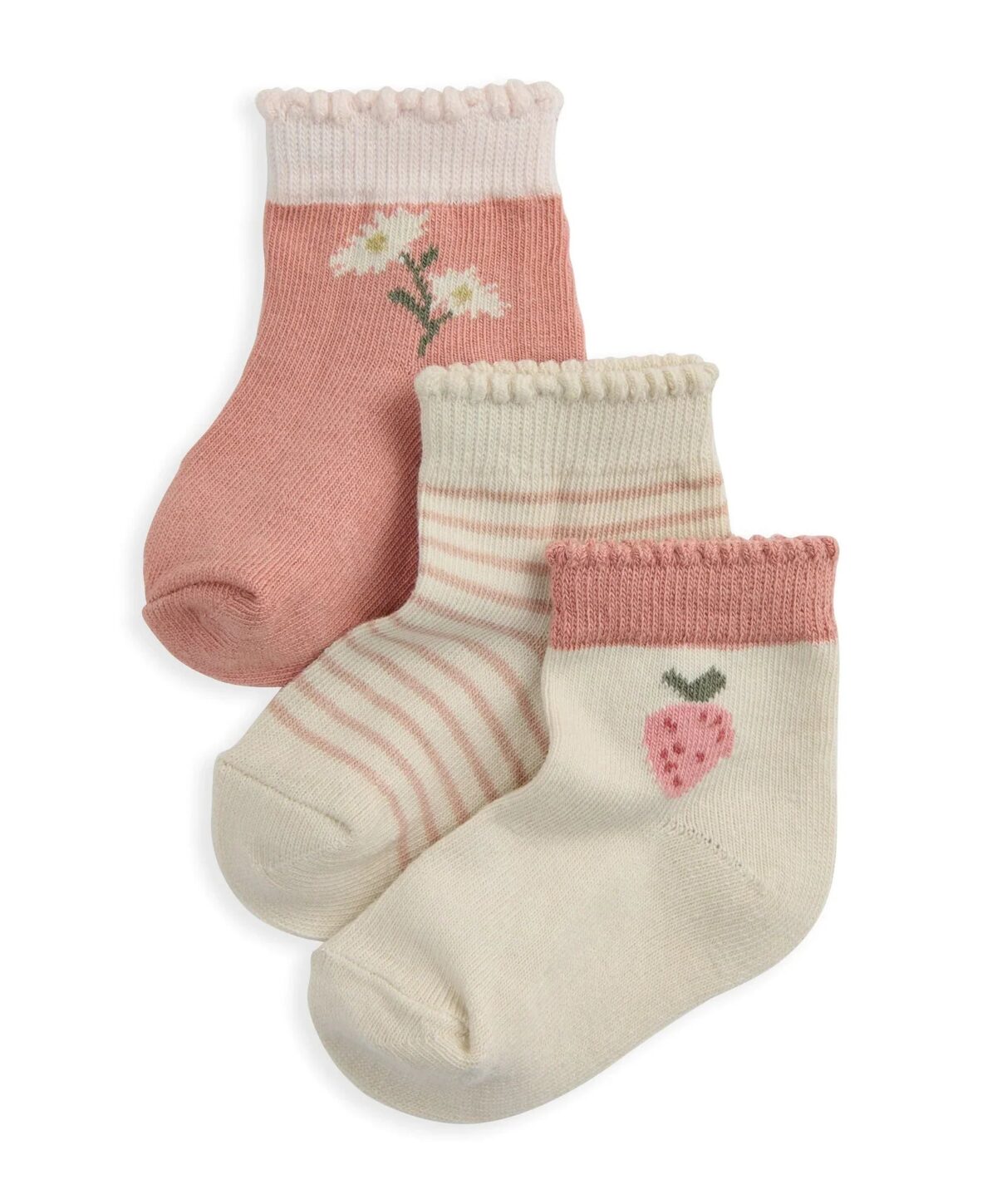 S73KL8QB3_34e321ca-60af-4ea0-9468-e37d9c7a9f9c Pink Socks (Pack of 3)