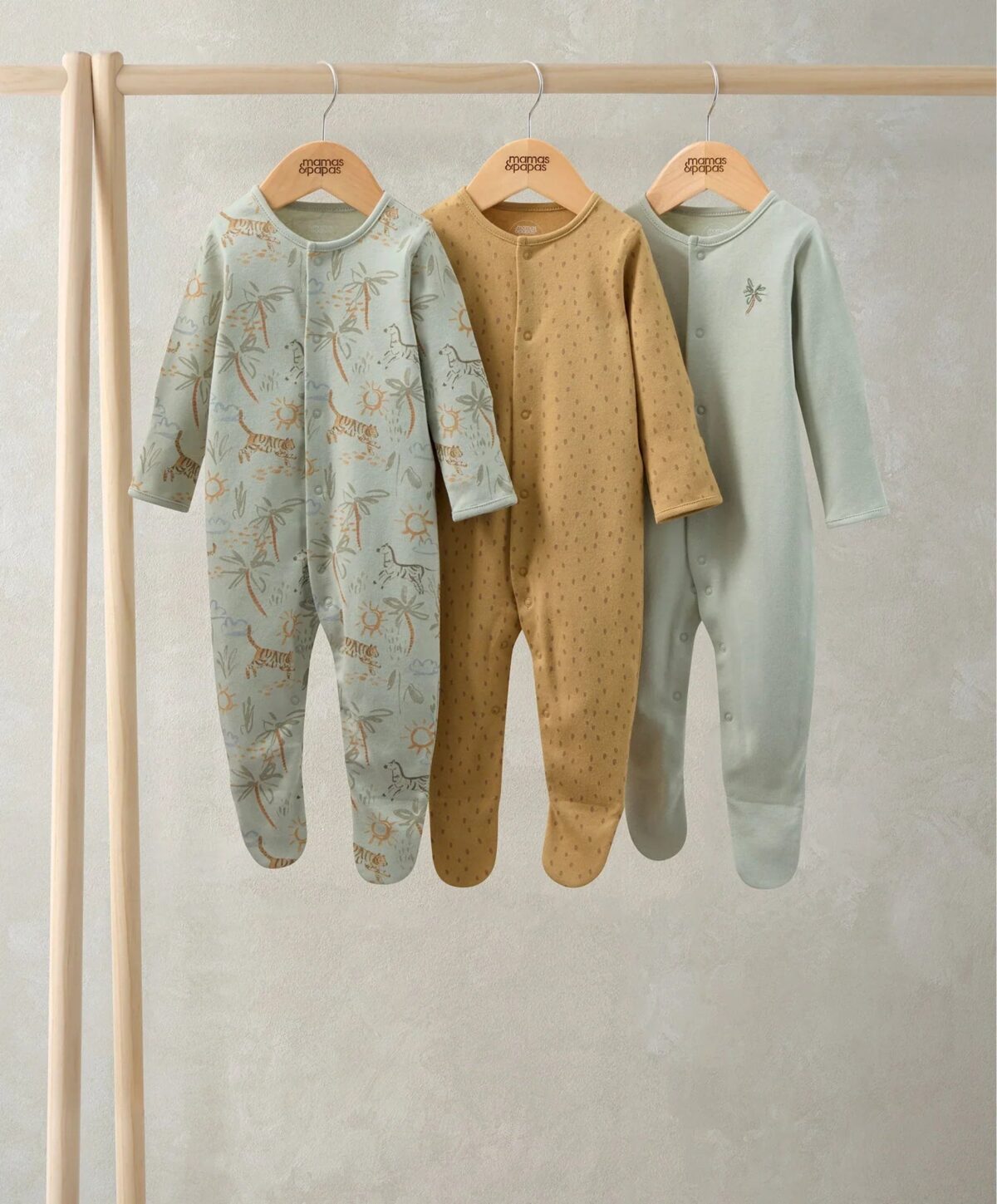 S79FM7OB1_0ede706f-5978-4289-b71e-9db77adab381 Under the Sea Sleepsuits (Pack of 3)