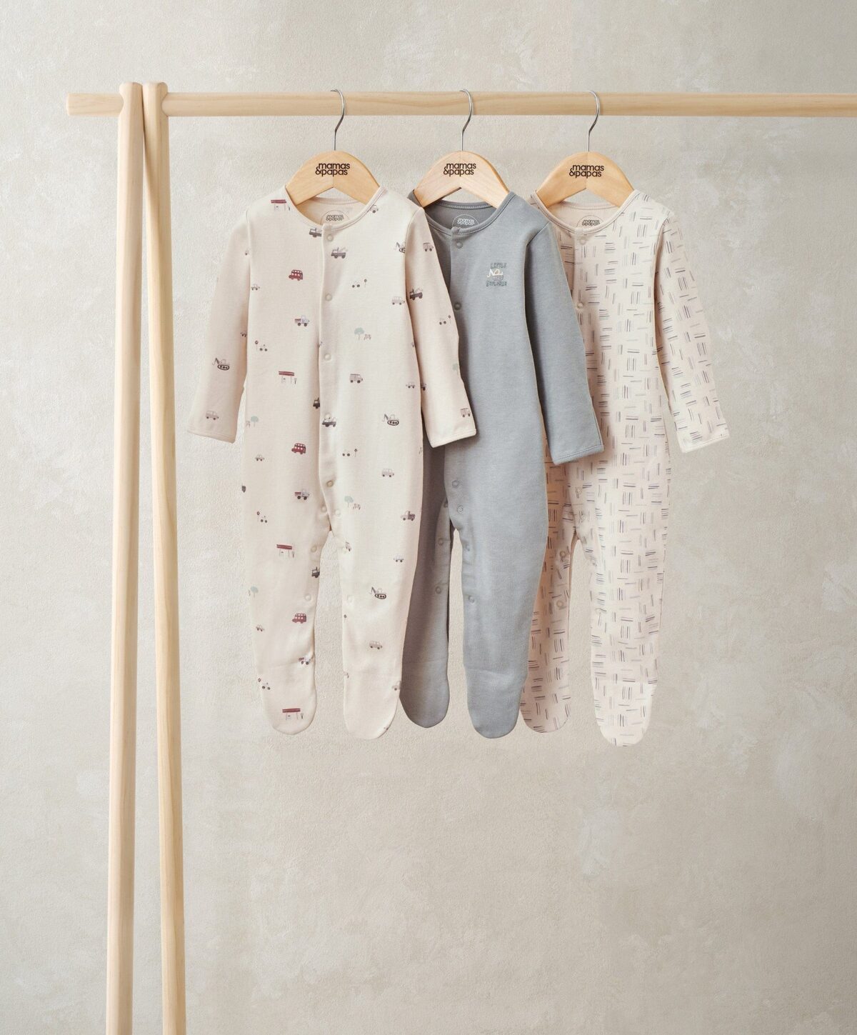 S79FN4VB1 Little Explorer Sleepsuits (Pack of 3)